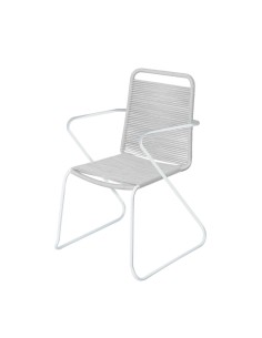 Garden chair Garbar Ona White Dark grey polypropylene 56 x 79 x 52 cm 56 x 52 x 79 cm 4 Units (4 Pieces) | Tienda24 Tienda24.eu