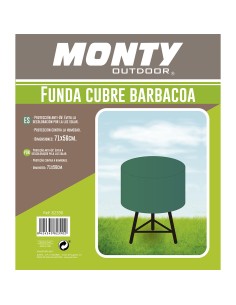 Funda Protectora para Barbacoa Verde Rafia 71 x 71 x 56 cm de BigBuy Garden, Fundas - Ref: S8700418, Precio: €6.87, Descuento: %