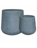 Set of Planters Samos Grey 60 x 60 x 60 cm (2 Units) | Tienda24 Tienda24.eu