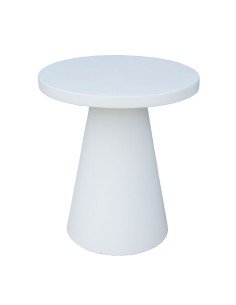 Mesa Bacoli Mesa Blanco Cemento 45 x 45 x 50 cm de BigBuy Garden, Mesas de café - Ref: S8700656, Precio: 139,59 €, Descuento: %