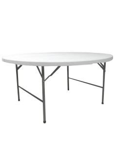 Mesa Plegable Lifetime Blanco 122 x 91,5 x 61 cm Acero HDPE | Tienda24 Tienda24.eu