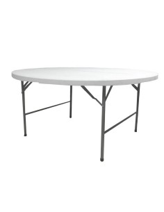 Mesa Plegable Lifetime Blanco 122 x 91,5 x 61 cm Acero HDPE | Tienda24 Tienda24.eu