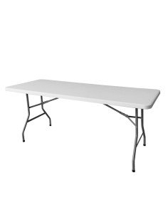 Mesa Plegable Lifetime Crema 106,5 x 73,5 x 61 cm Acero Plástico | Tienda24 Tienda24.eu