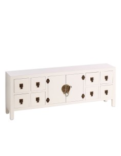 TV furniture DKD Home Decor Natural 150 x 40 x 60 cm Fir White | Tienda24 Tienda24.eu