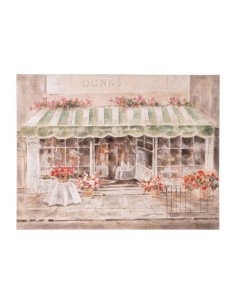 Painting DKD Home Decor 80 x 3 x 80 cm Flowers Shabby Chic (2 Units) | Tienda24 Tienda24.eu