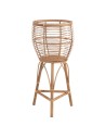 Planter 37,5 x 37,5 x 80 cm Natural Rattan | Tienda24 Tienda24.eu