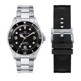 Relógio masculino Philip Watch R8223216008 Preto Prateado de Philip Watch, Relógios com braselete - Ref: S7284220, Preço: 871...