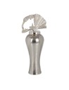 Vase 14 x 14 x 43 cm Métal Argent | Tienda24 Tienda24.eu