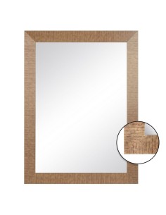 Ensemble de miroirs Fleur Doré polypropylène 78 x 26 x 2,5 cm (6 Unités) | Tienda24 Tienda24.eu