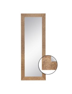 Espejo de pared Romimex Natural Resina 34 x 34 x 2 cm Redondo | Tienda24 Tienda24.eu