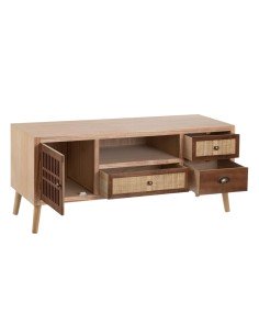 Mobile TV SASHA Naturale Legno Crema Rattan da BigBuy Home, Tavoli e porta TV - Ref: S8801041, Precio: 206,27 €, Descuento: %