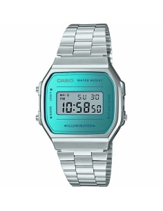 Orologio Uomo Casio A168WEM-2EF Argentato da Casio, Orologi da polso - Ref: S0442971, Precio: 37,24 €, Descuento: %