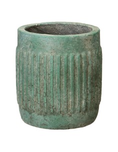 Vaso 20 x 20 x 21,5 cm Turchese Cemento da BigBuy Garden, Cachepot - Ref: S8801173, Precio: €19.00, Descuento: %