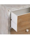 Mesita de Noche COUNTRY Natural Blanco Madera de abeto 50 x 35 x 55 cm Madera MDF | Tienda24 Tienda24.eu