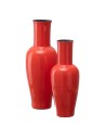 Vase 18 x 18 x 46,5 cm aus Keramik Orange | Tienda24 Tienda24.eu