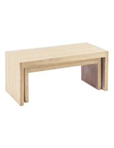 Konsolentisch mit Schubladen Alexandra House Living Braun Schnur Tannenholz Paulonia-Holz 36 x 77 x 110 cm | Tienda24 Tienda24.eu