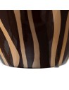 Vase 21,5 x 21,5 x 36 cm Zebra Ceramic Golden Brown | Tienda24 Tienda24.eu