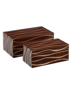 Scatola Decorativa 35 x 20 x 15 cm Zebra DMF (2 Unità) da BigBuy Home, Scatole decorative - Ref: S8801288, Precio: 54,85 €, D...