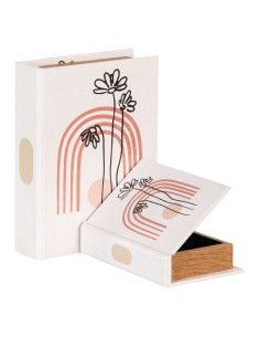 Caja Decorativa 30 x 18 x 12 cm Ratán DMF Palmera (2 Unidades) | Tienda24 Tienda24.eu