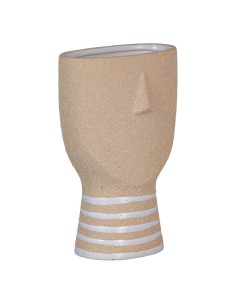 Vaso 14 x 9 x 21,5 cm Ceramica Naturale da BigBuy Garden, Cachepot - Ref: S8801382, Precio: €17.67, Descuento: %