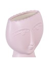 Planter 15 x 8,5 x 19 cm Face Ceramic Light mauve | Tienda24 Tienda24.eu