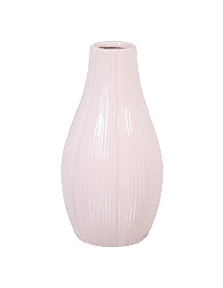 Vase 13 x 13 x 25,5 cm Céramique Rose | Tienda24 Tienda24.eu