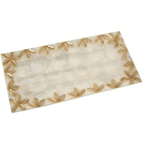 Centerpiece Alexandra House Living Beige Natural Mother of pearl 2 x 19 x 37 cm by Alexandra House Living, Ornaments - Ref: D...