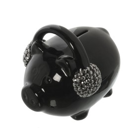 Decorative Figure Alexandra House Living Black Ceramic 16 x 11,5 x 13,5 cm Money box by Alexandra House Living, Collectables ...