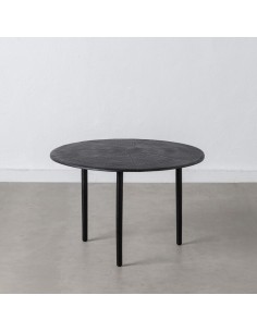 Table d'appoint DKD Home Decor Noir Doré Marbre Fer (81 x 81 x 44 cm) | Tienda24 Tienda24.eu