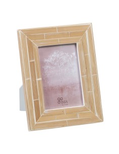 Fotorahmen Romimex Weiß Mango-Holz Holz MDF 2 x 20 x 15 cm | Tienda24 Tienda24.eu