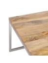 Mesa de Centro 70 x 70 x 41 cm Metal Madera 3 Unidades | Tienda24 Tienda24.eu