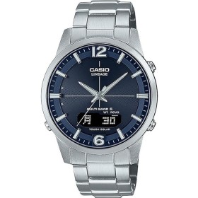 Relógio masculino Casio LINEAGE Multi Band 6 Tough Solar Prateado (Ø 40 mm) de Casio, Relógios com braselete - Ref: S7289213,...