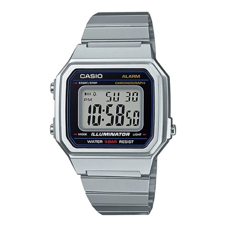 Relógio unissexo Casio B650WD-1AEF Preto Prateado (Ø 41 mm) de Casio, Relógios com braselete - Ref: S7289250, Preço: 63,51 €,...