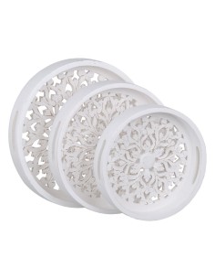 Bol Ariane Artisan Céramique Blanc 11 cm (6 Unités) | Tienda24 Tienda24.eu