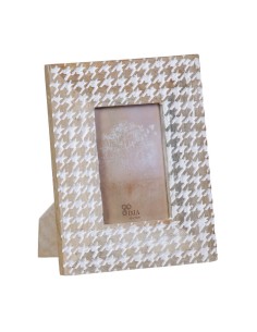 Photo frame Romimex White Natural Mango wood MDF Wood 20 x 25 x 2 cm | Tienda24 Tienda24.eu