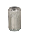 Vase 15 x 15 x 28 cm Silber Aluminium | Tienda24 Tienda24.eu