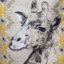 Runner da Tavolo Alexandra House Living Giallo Grigio Tessile 180 x 30 cm Velluto Giraffa di Alexandra House Living, Runner -...