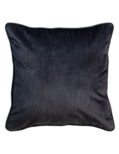 Almofada Romimex Azul escuro Veludo Borlas 45 x 10 x 45 cm | Tienda24 Tienda24.eu