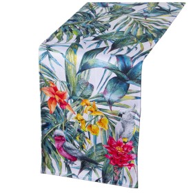 Caminho de Mesa Alexandra House Living Multicolor Têxtil 180 x 30 cm Veludo Floral de Alexandra House Living, Caminhos de mes...