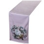 Table Runner Alexandra House Living Violet Textile 180 x 30 cm Flowers Velvet by Alexandra House Living, Table Runners - Ref:...