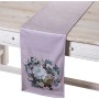 Table Runner Alexandra House Living Violet Textile 180 x 30 cm Flowers Velvet by Alexandra House Living, Table Runners - Ref:...