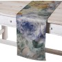 Runner da Tavolo Alexandra House Living Azzurro Tessile 180 x 30 cm Velluto Floreale Ricamo di Alexandra House Living, Runner...