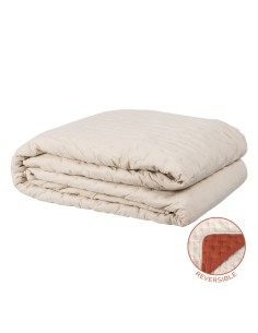 Bedspread (quilt) Hosteline JOYA White Single (1 Piece) | Tienda24 Tienda24.eu