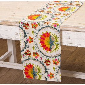 Table Runner Alexandra House Living Multicolour 33 x 180 cm Rectangular by Alexandra House Living, Table Runners - Ref: D1625...