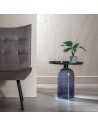 Side table 45 x 45 x 47 cm Crystal Black Grey Metal | Tienda24 Tienda24.eu