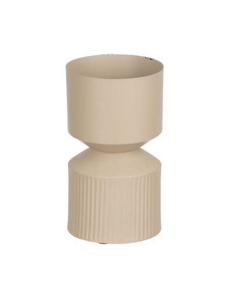 Vase 18 x 18 x 31 cm Creme Eisen | Tienda24 Tienda24.eu