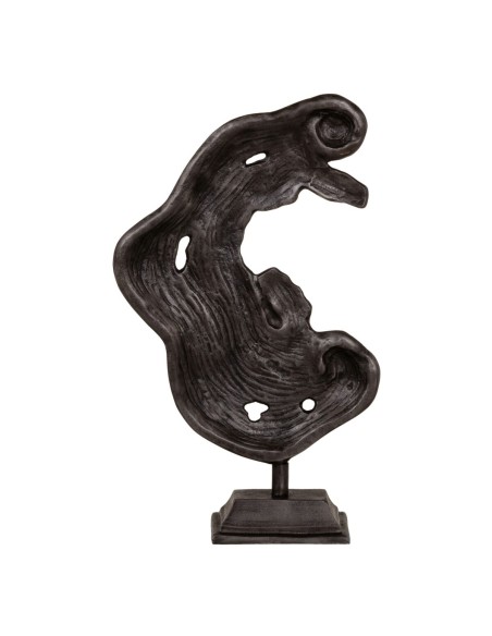 Figura Decorativa Abstrato 30 x 10,5 x 49 cm Cinzento | Tienda24 Tienda24.eu