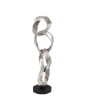 Figurine Décorative 21 x 15 x 63 cm Noir Argent | Tienda24 Tienda24.eu