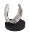 Decorative Figure 21 x 15 x 63 cm Black Silver | Tienda24 Tienda24.eu