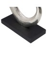 Figura Decorativa 24 x 10 x 42 cm Negro Plata | Tienda24 Tienda24.eu